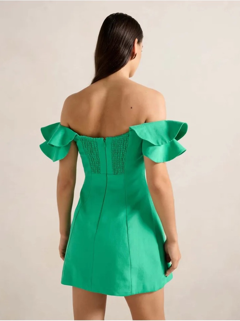 Ever New Off-Shoulder Ruffle Sleeve Mini Dress - Picture 3 of 4